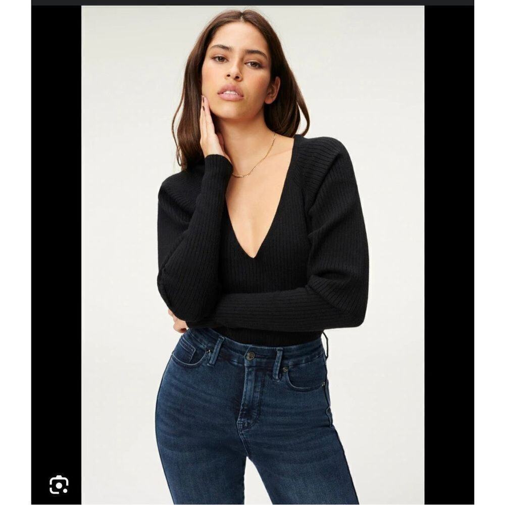 Good American Rib Deep V Bodysuit - Picture 9 of 10